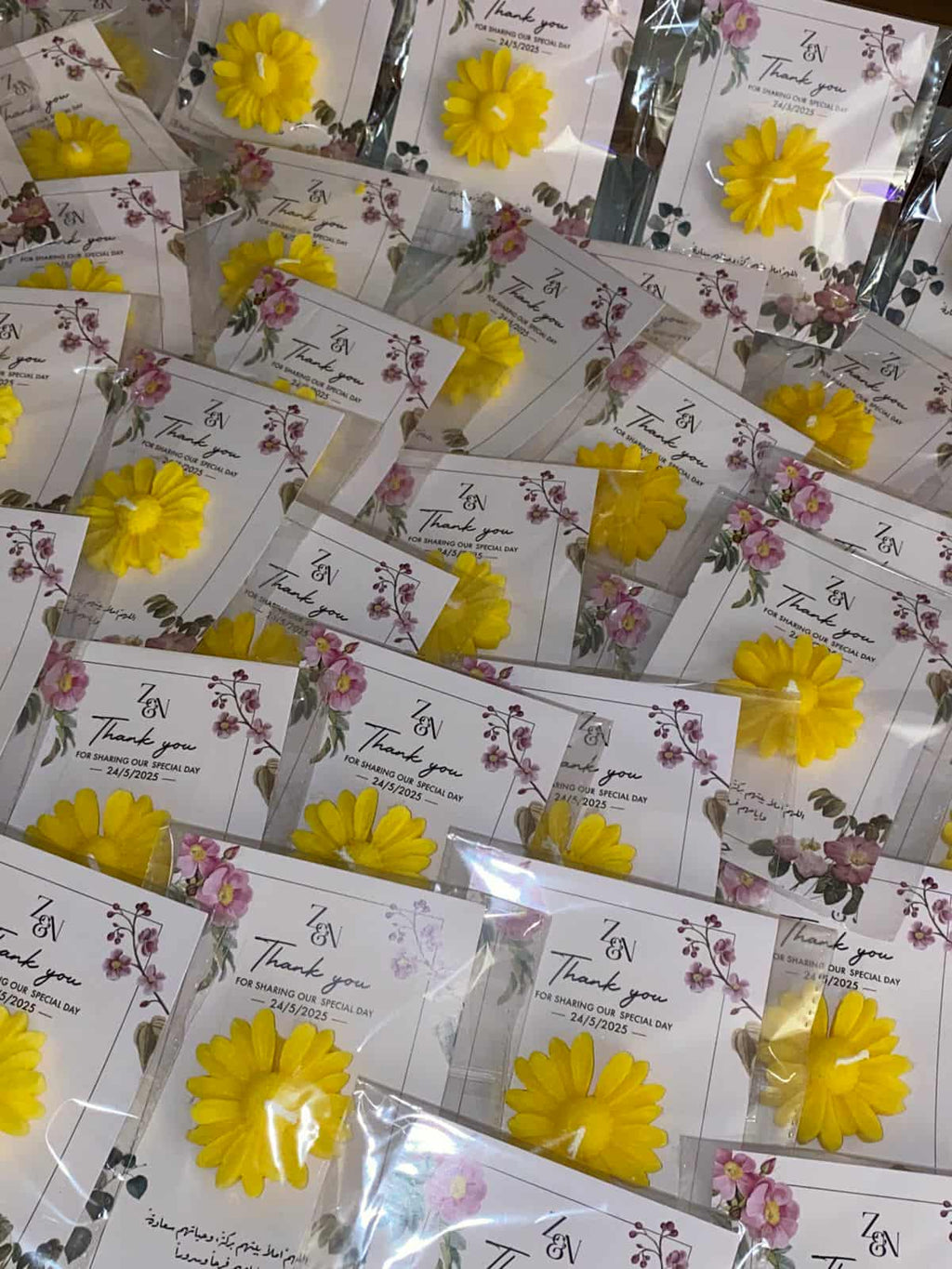 sun flower with card